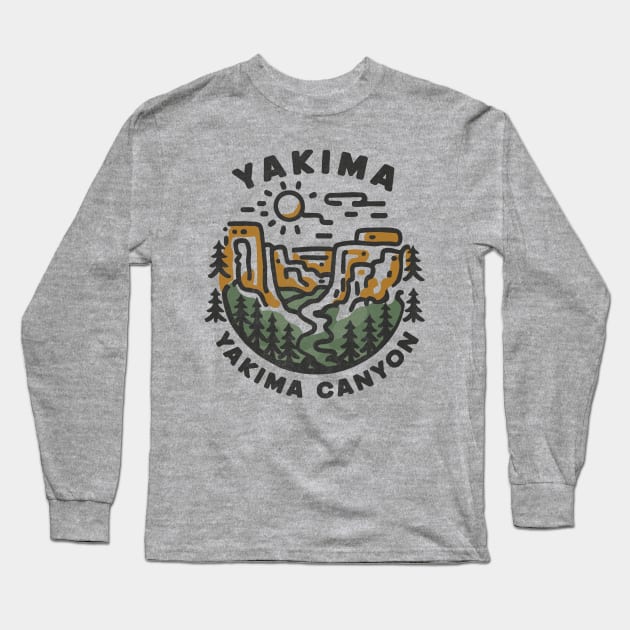 Yakima Canyon Long Sleeve T-Shirt by Tees For UR DAY